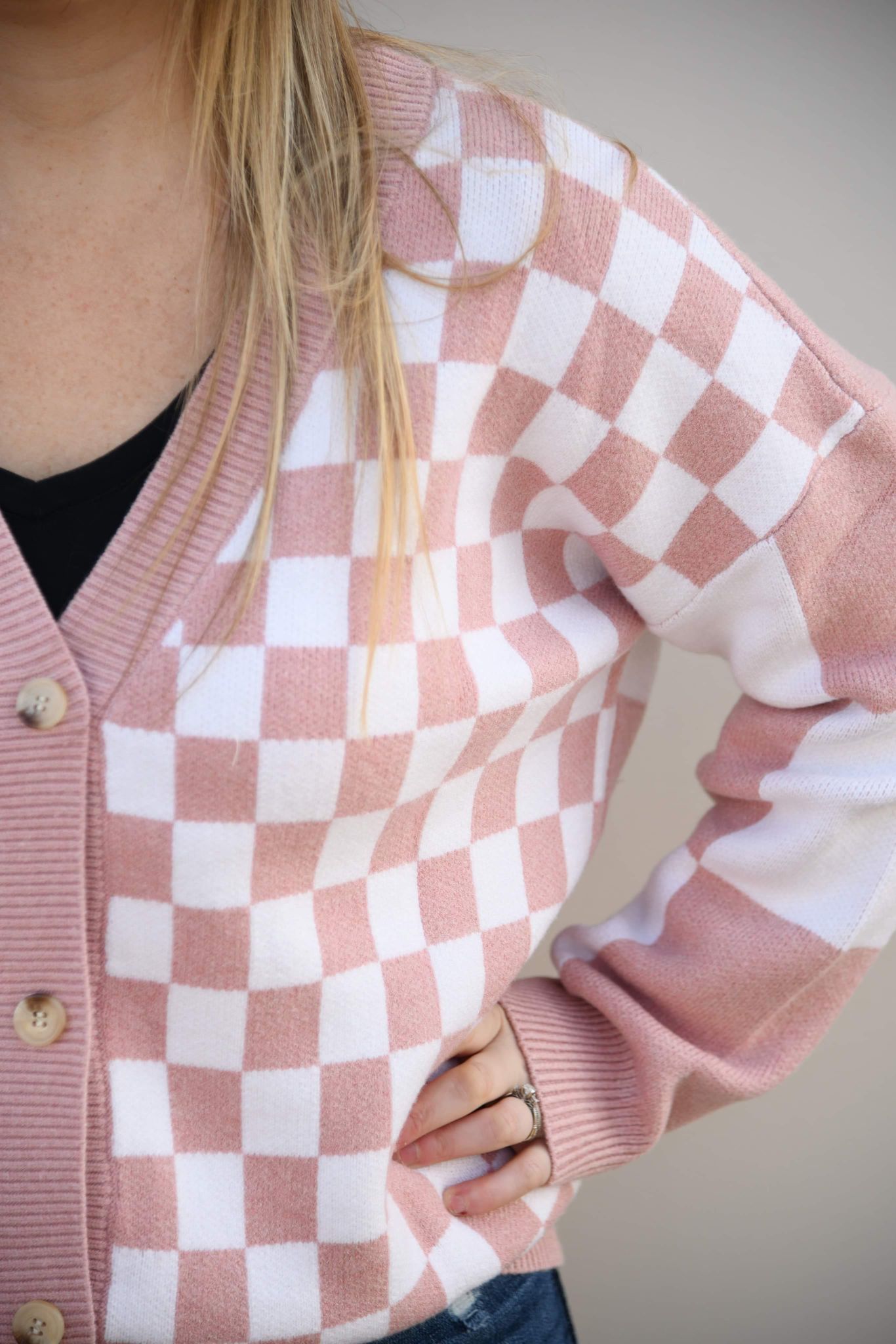 Remy checker cardi (fast ship preorder)