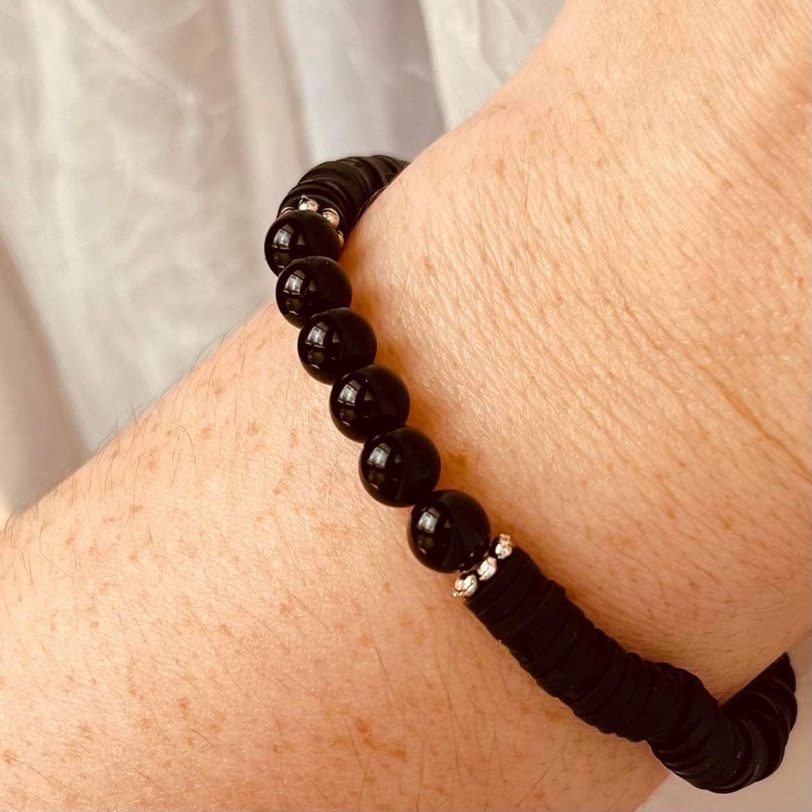 Black Agate bracelet (preorder)