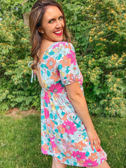 Floral boho dress