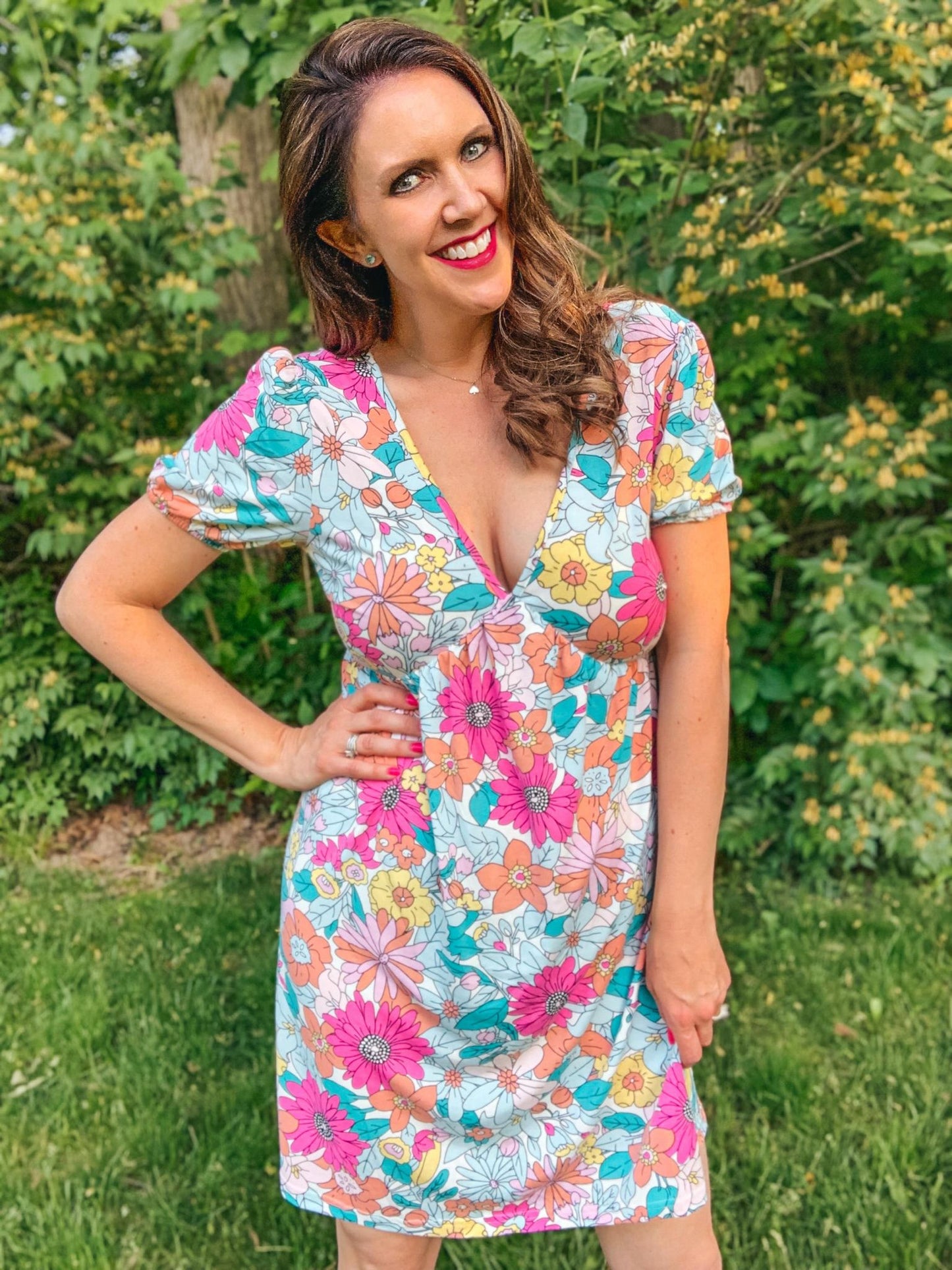 Floral boho dress