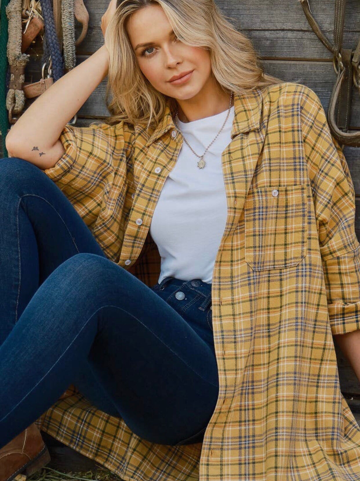 Oversized Boxy Flannel shirt/dress