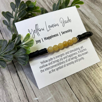 Yellow Lemon Jade bracelet