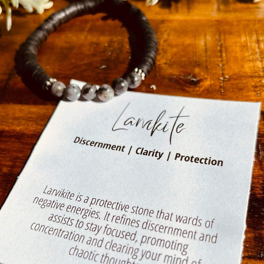 Larvakite bracelet (preorder)