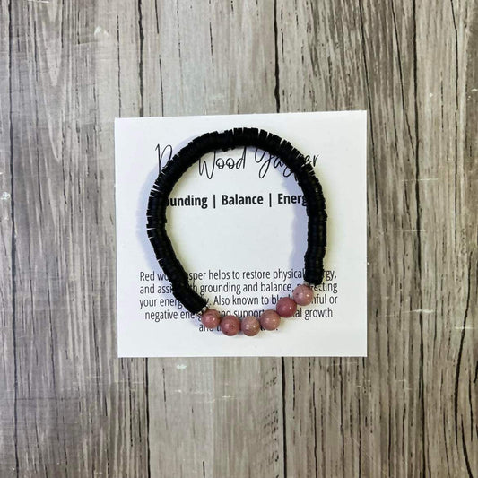 Red wood Jasper bracelet (preorder)